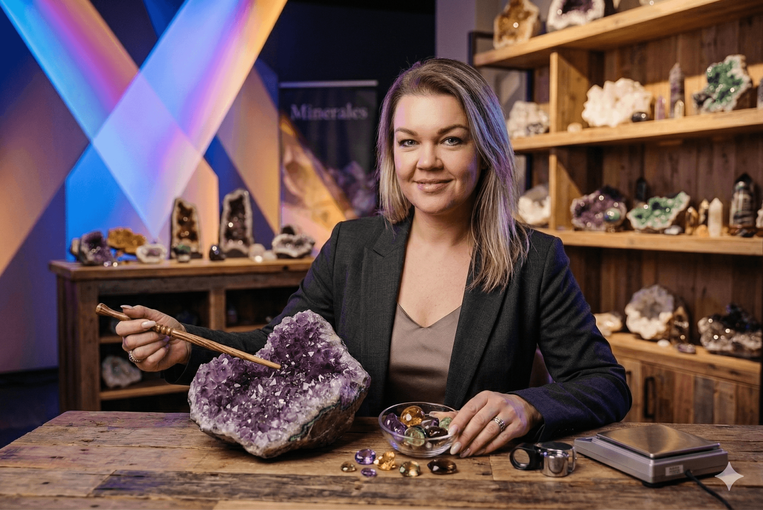 Fanny in haar winkel