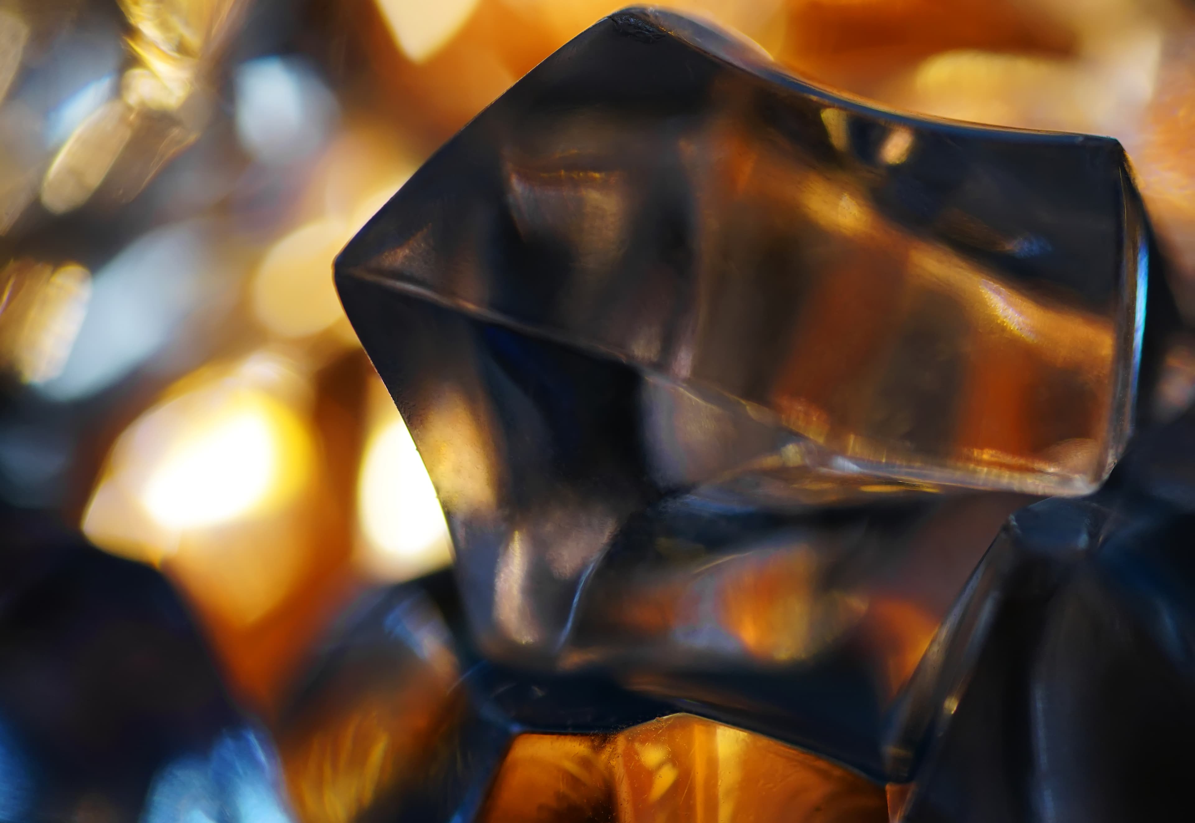 Kristal in warm licht